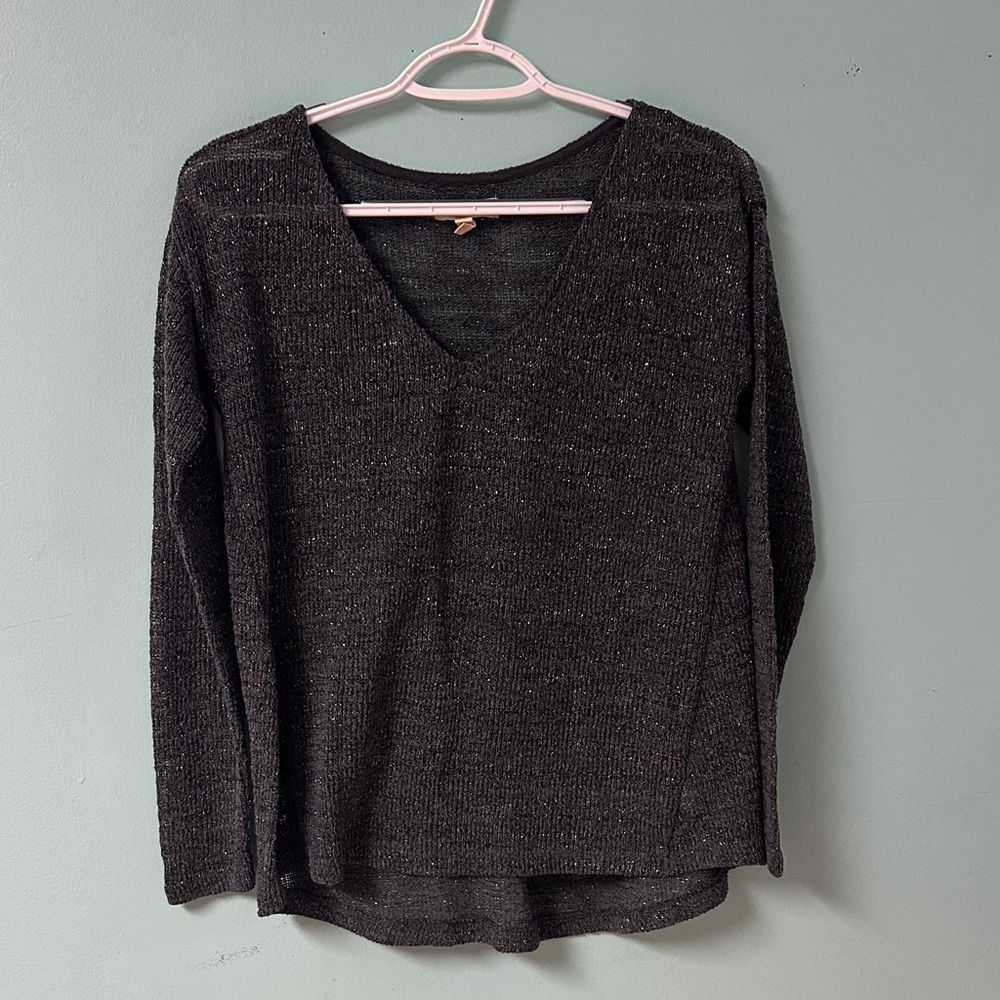 Aeropostale Charcoal Knit Top